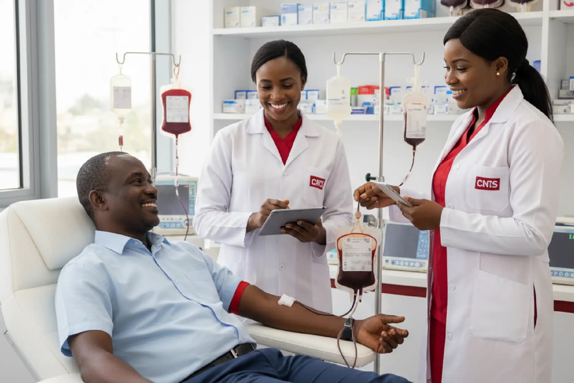 Équipe soignante du CNTS